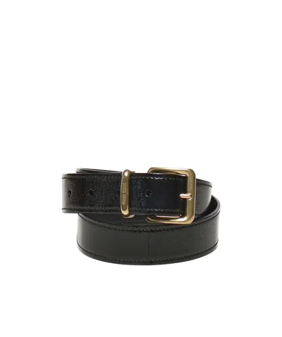 Miu Miu Adjustable Waist Belt In Black