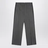 Miu Miu Anthracite Knitted Trousers In Punto Stoffa In Gray