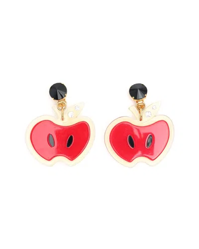 Pre-owned Miu Miu Apple Clip-on Earrings In Red
