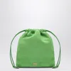 Miu Miu Logo Shoulder Bag In Green