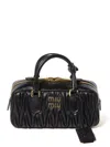 Miu Miu Arcadie Bag In Quilted Nappa In Black