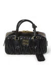 Miu Miu Arcadie Bag In Quilted Nappa In Black