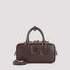 Miu Miu Arcadie Calf Leather Handbag Women In Burgundy