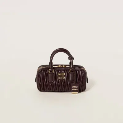Miu Miu "arcadie" Crossbody Bag In Brown