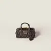 Miu Miu Arcadie Matelassé Nappa Leather Bag In Black