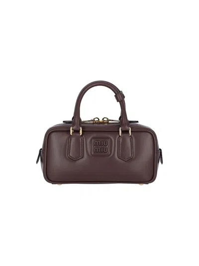 Miu Miu 'arcadie' Handbag In Brown