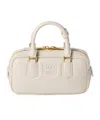 Miu Miu Arcadie Leather Bag In Chalk White