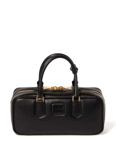 Miu Miu Arcadie Leather Bag In Radica