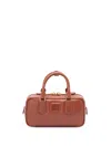Miu Miu Women Arcadie Leather Bag In Brown