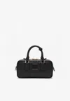Miu Miu Arcadie Leather Top Handle Bag In Black