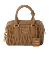 Miu Miu Red Miu Wander Bag In Brown