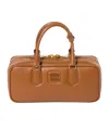 Miu Miu Arcadie Logo Shoulder Bag In Brown
