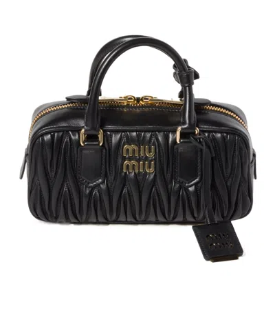 MIU MIU MIU MIU MATELASSÉ ZIPPED HANDBAG