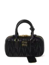 Miu Miu Arcadie Bag In Quilted Nappa In Black