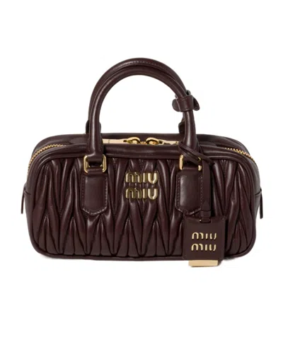 MIU MIU ARCADIE MATELASSÉ NAPPA LEATHER BAG