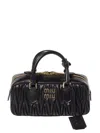 Miu Miu Arcadie Bag In Quilted Nappa In Black