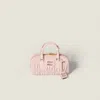 Miu Miu Arcadie Matelassé Suede Bag In Orange