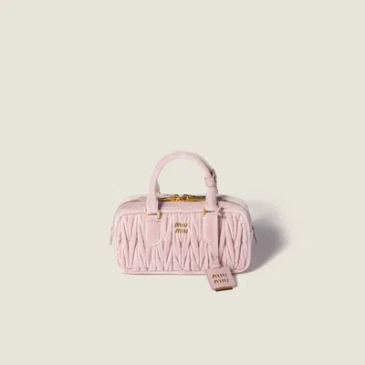 MIU MIU ARCADIE MATELASSÉ VELVET BAG