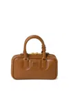 Miu Miu Arcadie Leather Mini-bag In 褐色