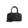 Miu Miu Arcadie Mini Black Calf Leather Shoulder Bag In Black