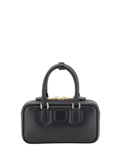 Miu Miu Arcadie Mini Handbag In Black