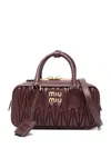 Miu Miu Borsa Arcadie In Quilted Napa. In Red