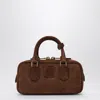Miu Miu Arcadie S Bag In Cocoa Suede Leather Women In Brown