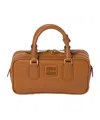Miu Miu Arcadie Leather Bag In Brown