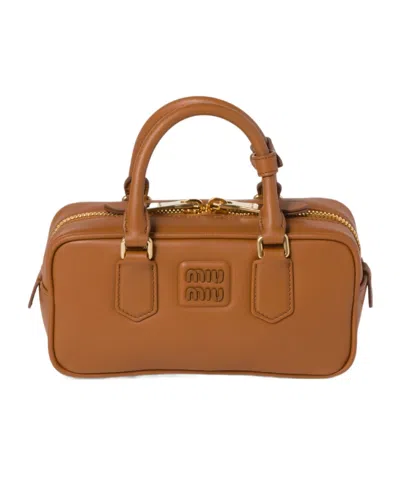 MIU MIU MIU MIU ARCADIE ZIPPED TOTE BAG