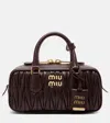 Miu Miu Arcadie Small Matelassé Leather Tote Bag