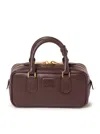 Miu Miu Soft Padded Shoulder Bag And Handles In Brown
