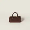 Miu Miu Arcadie Suede Bag In Brown