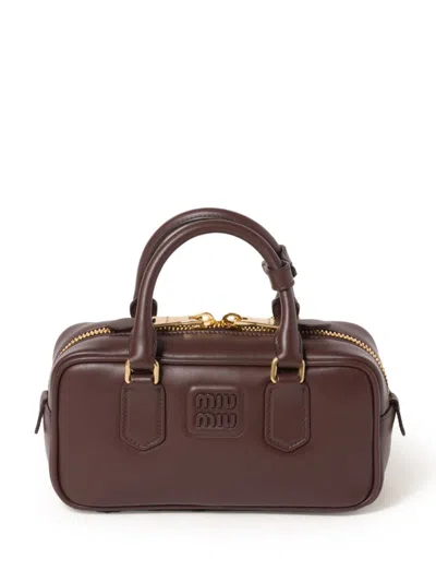 Miu Miu Arcadie Tote Bag In 褐色