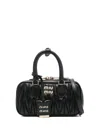 Miu Miu Arcadie Bag In Quilted Nappa In Black