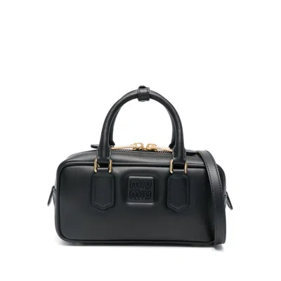 Miu Miu Arcadie Tote Bag In Black