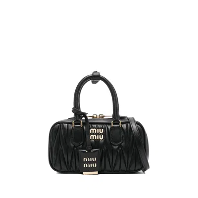 Miu Miu Arcadie Tote Bag In Black