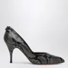 Miu Miu Ardesia Pumps In Ayers Pythonprint Leather In Black