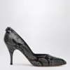 Miu Miu Ardesia Pumps In Ayers Python-print Leather In Brown