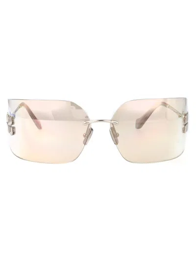 Miu Miu Argento Metal Sunglasses
