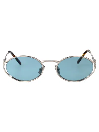 Miu Miu Argento Metal Sunglasses In Metallic