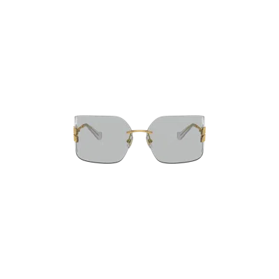 Miu Miu Runway Sunglasses In Light Gray Lenses