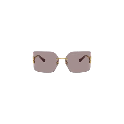 Miu Miu Runway Sunglasses In Mauve Lenses