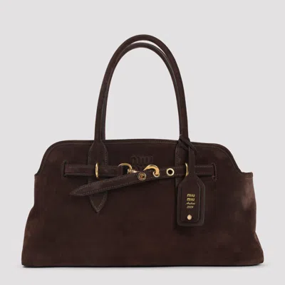 Miu Miu Aventure Handbag In Brown