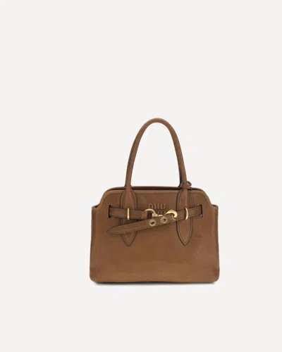 Miu Miu Aventure Handbag In White