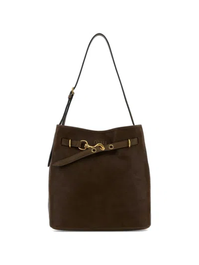 Miu Miu Aventure Leather Tote Bag In Brown
