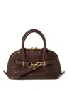 Miu Miu Lamb Leather Top-handle Bag In Brown