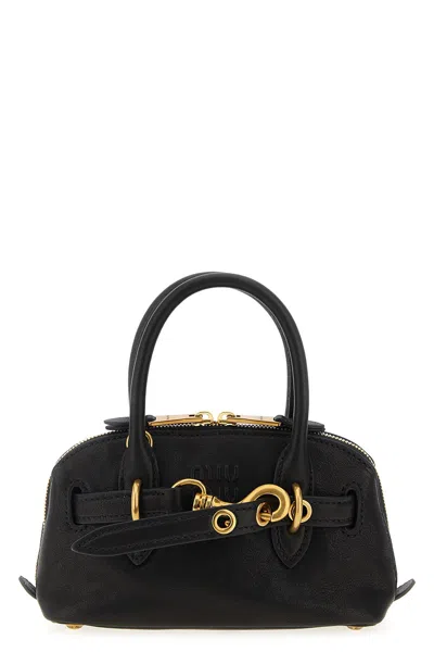 Miu Miu 'aventure' Mini Handbag In Black