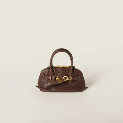 MIU MIU AVENTURE MINI NAPPA LEATHER BAG