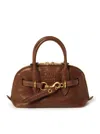 Miu Miu Aventure Nappa Leather Top-handle Bag In Brown