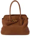Miu Miu Lamb Leather Shoulder Bag In 褐色